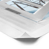 Ocean Beach Window Watercolor Poster (Ecke)