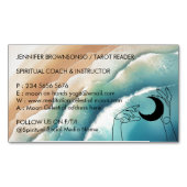 Ocean Beach Yoga Reiki Celestial Hand Magnetische Visitenkarte (Vorderseite)