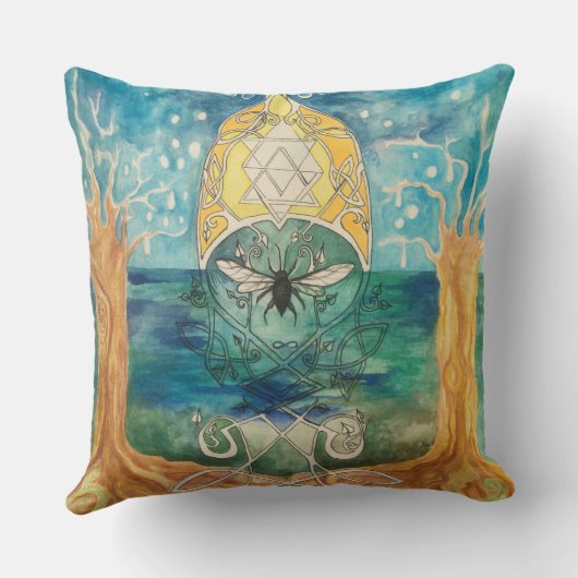 Ocean Bee Cushion Kissen (Rückseite)