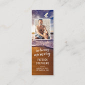 Ocean Beileid Foto Lesezeichen Card Mini Visitenkarte (Vorderseite)