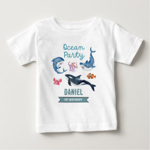 Ocean Birthday Party Baby T-shirt