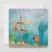 Ocean Birthday Party Einladung (Vorderseite)