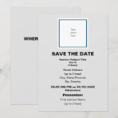 Ocean Bl. und Lt. Gray Seminar Save The Date (Vorne/Hinten)