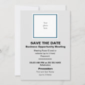 Ocean Bl. und Lt. Grey Virtual Bus. Opp. Mt. Save The Date (Vorderseite)