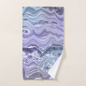 OCEAN BLAUE WHITE MARBLE SWIRL TOWEL SET (Handtuch)