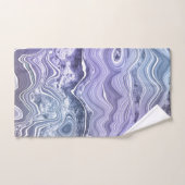 OCEAN BLAUE WHITE MARBLE SWIRL TOWEL SET (Handtuch)
