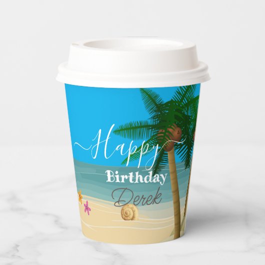 Ocean Bliss Celebrations Pappbecher (Rückseite)