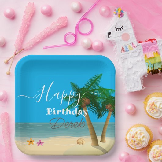 Ocean Bliss Celebrations Pappteller (Party)