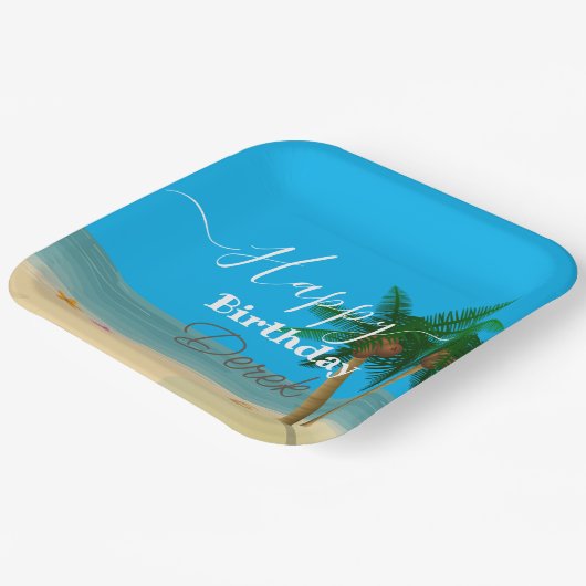 Ocean Bliss Celebrations Pappteller (Gewinkelt)