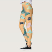 Ocean Bliss Künstlerische Leggings - Stilvolle Was (Links)