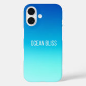 Ocean Bliss - Modern Blue Gradient Case-Mate iPhone Hülle (Rückseite)