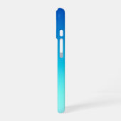 Ocean Bliss - Modern Blue Gradient iPhone 16 Hülle (Linke Seite)