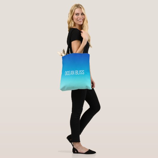 Ocean Bliss - Modern Blue Gradient Tasche (Am Model)