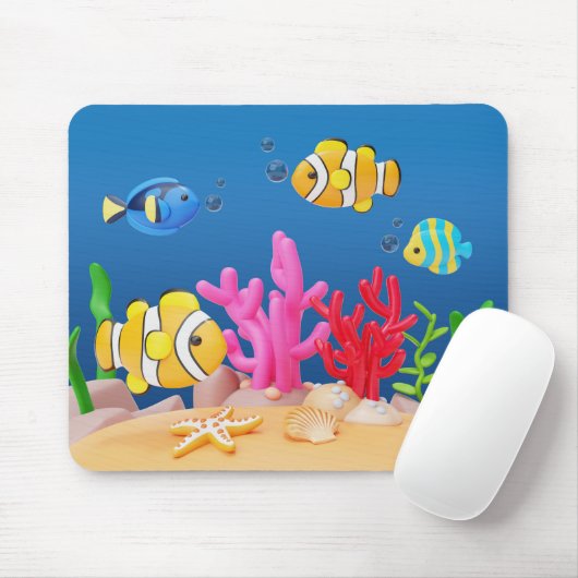 Ocean Bliss Mouse Pad Mousepad (Mit Mouse)