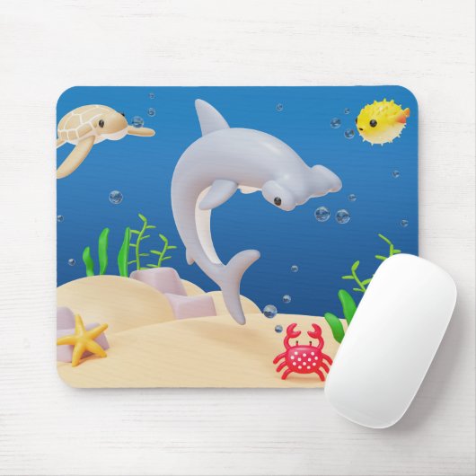 Ocean Bliss Mouse Pad Mousepad (Mit Mouse)