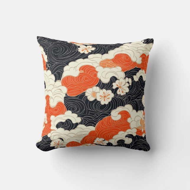Ocean Blossom Kissen (Vorderseite)