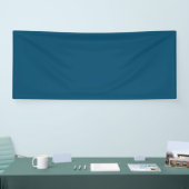 Ocean Blue #00486B, Beetle Green Vinyl Banner (Messe)