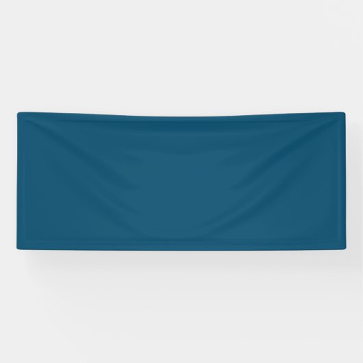 Ocean Blue #00486B, Beetle Green Vinyl Banner (Horizontal)