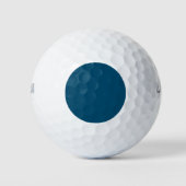 Ocean Blue #00486B, Käfer grün Golfball (Vorderseite)