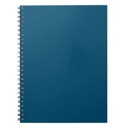 Ocean Blue #00486B Spiral Foto Notebook Notizblock (Vorderseite)