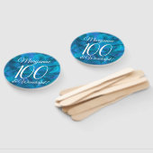 Ocean Blue 100 und Wonderful Birthday Party Fächer (Non-assembled)