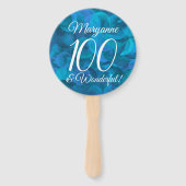 Ocean Blue 100 und Wonderful Birthday Party Fächer (Vorderseite)