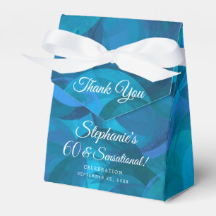 Ocean Blue 60 & Sensational Birthday Party Geschenkschachtel
