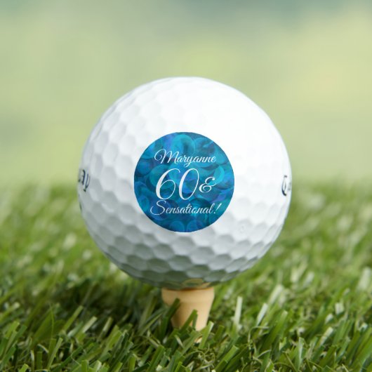 Ocean Blue 60 & Sensational Birthday Party Golfball (Insitu T-Shirt)