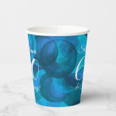 Ocean Blue 60 und Sassy Birthday Party Pappbecher (Links)