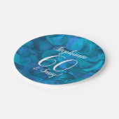 Ocean Blue 60 und Sassy Birthday Party Pappteller (Schrägansicht)