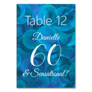 Ocean Blue 60 und sensationelle Geburtstagsparty Tischnummer