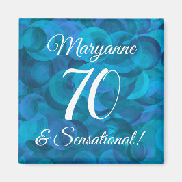 Ocean Blue 70 & Sensational Birthday Party Magnet