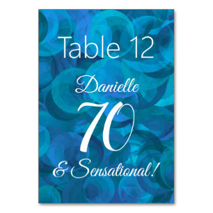 Ocean Blue 70 und sensationelle Geburtstagsparty Tischnummer