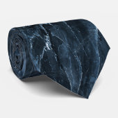 Ocean Blue Abstract Textures Krawatte (Gerollt)