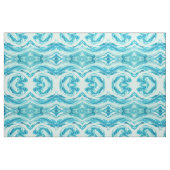 Ocean Blue Abstrakt Painted Beach Marmor Waves Stoff (Fat Quarter (45,7 x 55,9 cm))