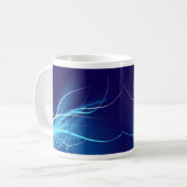 Ocean Blue Abstrakt - Tasse (Vorderseite Links)