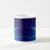 Ocean Blue Abstrakt - Tasse (Mittel)