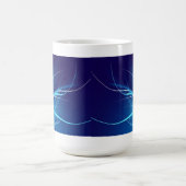 Ocean Blue Abstrakt - Tasse (Mittel)