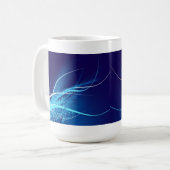 Ocean Blue Abstrakt - Tasse (Vorderseite Links)