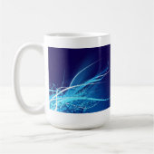 Ocean Blue Abstrakt - Tasse (Links)