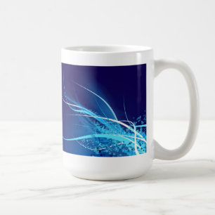 Ocean Blue Abstrakt - Tasse