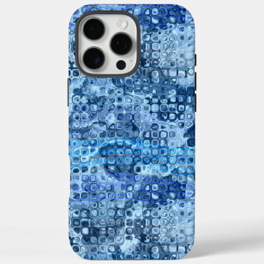 Ocean Blue Abstrakt Water Muster Case-Mate iPhone Hülle (Rückseite)