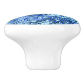 Ocean Blue Abstrakt Water Muster Keramikknauf (Seitenansicht)
