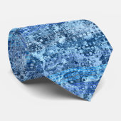 Ocean Blue Abstrakt Water Muster Krawatte (Gerollt)