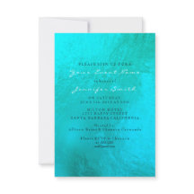 Ocean Blue Aqua Pearl White Metallic Beach