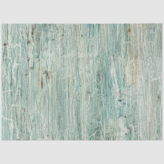Ocean Blue Beach Rustikales Holz Krackle Decoupage Seidenpapier (Vorderseite)