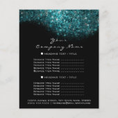 Ocean Blue Black Conceptual Minimal Confetti Flyer (Vorne)