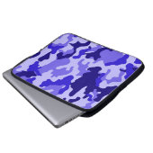 Ocean Blue Camouflage Laptop Sleeve (Vorne Knopf)