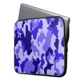 Ocean Blue Camouflage Laptop Sleeve (Vorderseite Links)