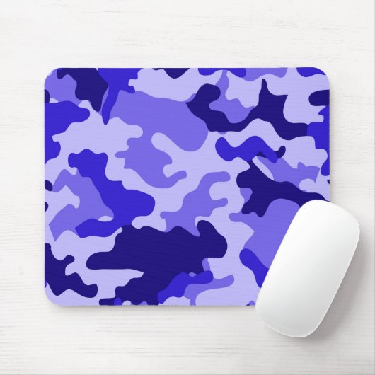 Ocean Blue Camouflage Mousepad (Mit Mouse)